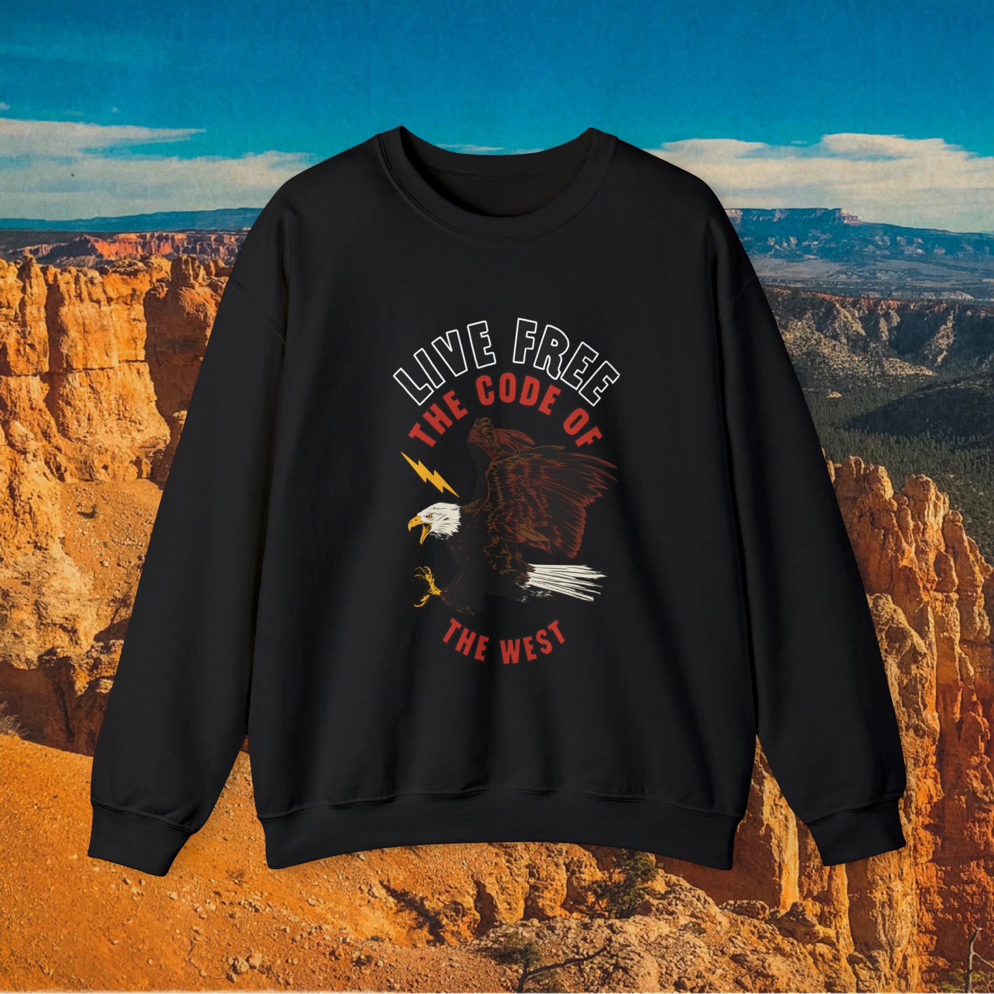 Live Free Eagle Crewneck Sweatshirt