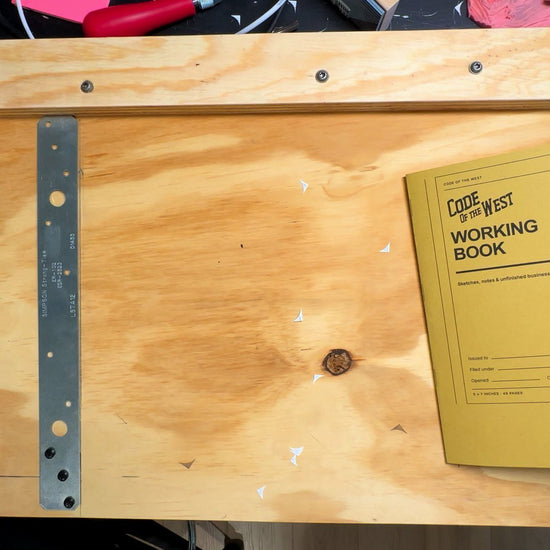 Chris Hunt assembles the Working Book notebook in a real-time demonstration