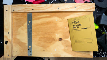 Chris Hunt assembles the Working Book notebook in a real-time demonstration