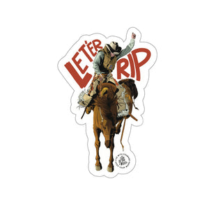Lla Rip Sticker Let'Er Rip Big Ole Slap Sticker – Codeofthewest