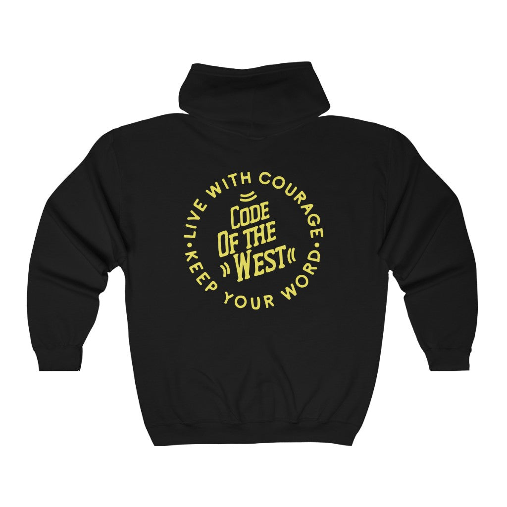 Code of The West-Full Zip Hooded Sweatshirt